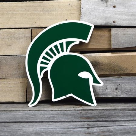 AUTHENTIC STREET SIGNS Authentic Street Signs 90001 12 in. Michigan State Sparty Steel Logo 90001